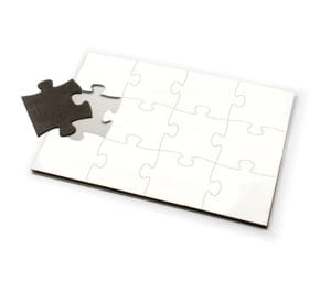 Puzzle A5 MDF 12 dílků